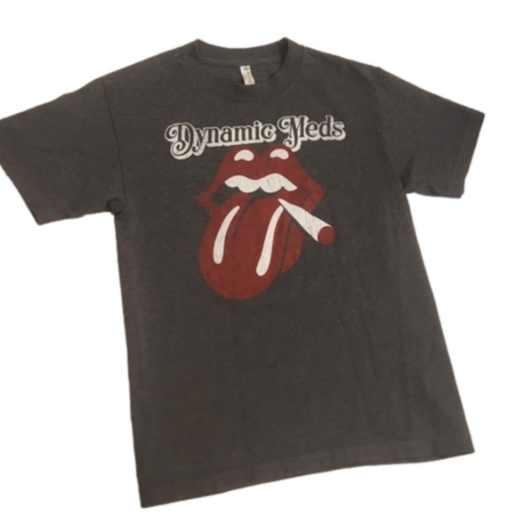 Womens Dynamic Meds  dark gray graphic tee size S. - Picture 1 of 10